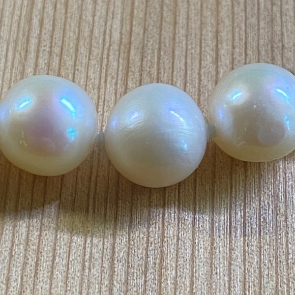 8.5mm freshwater pearl necklace 17” 925 new stunning - Picture 6 of 6